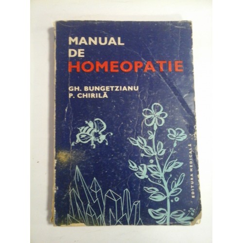 MANUAL DE HOMEOPATIE - BUNGETZIANU,CHIRILA MANUAL DE HOMEOPATIE - BUNGETZIANU,CHIRILA